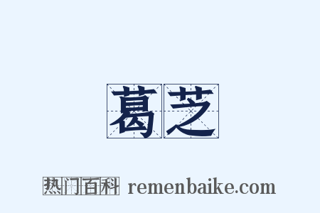 葛芝是什么意思的图片